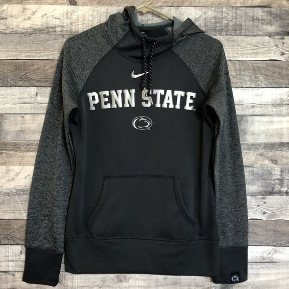 Nike Tops - Nike Penn State Nittany Lions Womens Gray Hoodie Graphic Pullover Sweater Size S